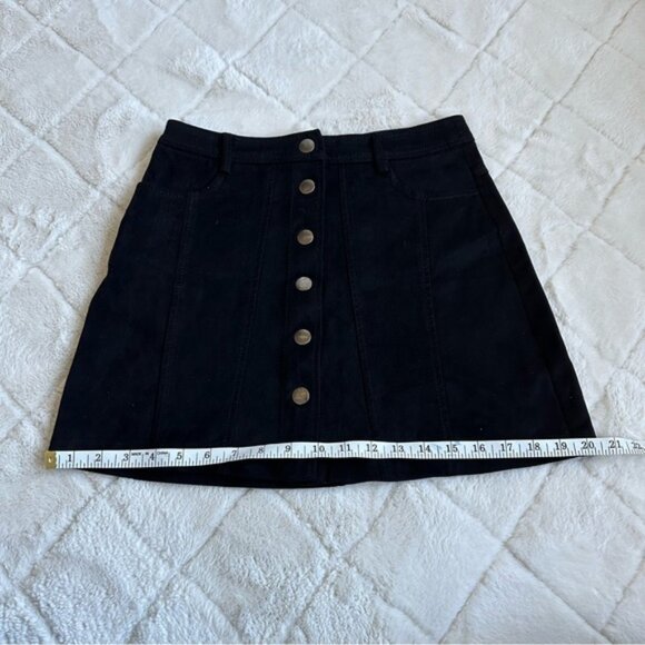 Zara TRF Collection | Black Front Button up skirt | Size Small - Picture 11 of 11